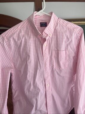 UNTUCKit Pink Gingham Long-Sleeve Button-Down Shirt
